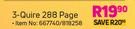 Game A4 Feint & Margin Books 3 Quire 288 Page