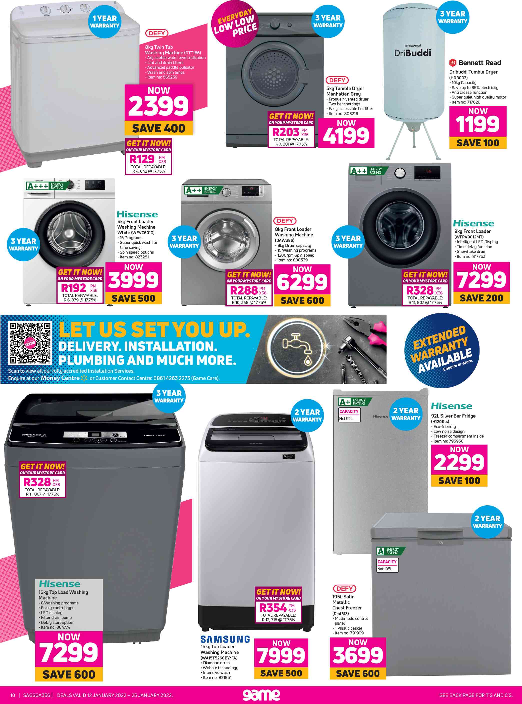 Special Hisense 9Kg Front Loader WFPV9012MT — www.guzzle.co.za