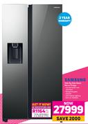 Samsung Side By Side Black Mirror Fridge