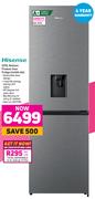 Hisense 305L Bottom Freezer Inox Fridge H415BI-WD
