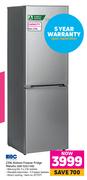 KIC 239L Bottom Freezer Fridge Metallic KBF 525/1 ME
