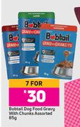 Bobtail Dog Food Gravy With Chunks Assorted-For 7 x 85g