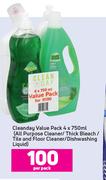 Cleanday Value Pack-4 x 750ml Per Pack