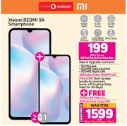 2 x Xiaomi Redmi 9A Smartphone-On 1GB Red Top Up Core More Data + On Promo 65