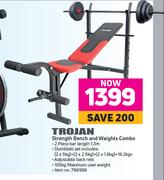 Trojan Strength Bench & Weights Combo