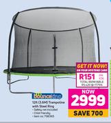 Bounceking 12 Foot (3.6M) Trampoline With Steel Ring