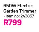 Trimtech 650W Electric Garden Trimmer