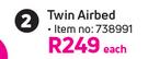  Campmaster Flocked Twin Airbed-Each