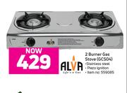 Alva 2 Burner Gas Stove GCS04