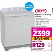 1Defy 8Kg Twin Tub Washing Machine