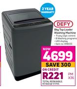 Defy 8Kg Top Loader Washing Machine