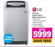 LG 13Kg Top Loader Silver Washing Machine