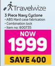 Travelsize 3 Piece Navy Cyclone