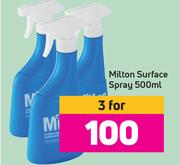 Milton Surface Spray-For 3 x 500ml