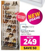 Mainstays Shoe Rack 30 Pairs