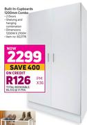 Built In Cupboards 1200mm Combo