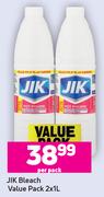 Jik Bleach Value Pack-2 x 1L Per Pack