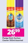 Pledge Multi Surface Cleaner Assorted-300ml Each