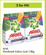 Ariel Handwash Colour Lock-For 2 x 1.8Kg