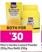 Moir's Vanilla Custard Powder 250g Plus Refill 250g-Both For