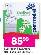 Everfresh Full Cream UHT Long Life Milk-6 x 1L