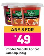 Rhodes Smooth Apricot Jam Cup-For Any 3 x 290g