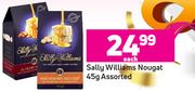 Sally Williams Nougat Assorted-45g Each