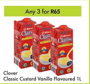 Clover Classic Custard Vanilla Flavoured-For Any 3 x 1L