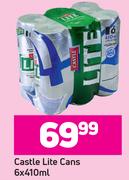 Castle Lite Cans-6 x 410ml 