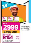 Sinotec 39" (99cm) HD LED TV STL-39VN88E
