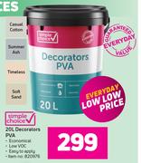Simple Choice Decorators PVA-20Ltr