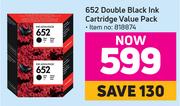 HP 652 Black Ink Cartridge Value Pack