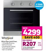 Whirlpool 60cm Eye Level Oven