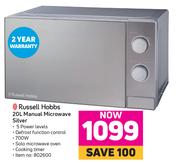 Russell Hobbs 20L Manual Microwave Silver