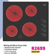 Whirlpool 60cm Ceran Hob