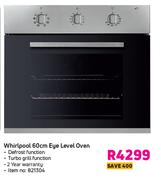 Whirlpool 60cm Eye Level Oven