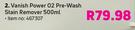 Vanish Power O2 Pre Wash Stain Remover-500ml