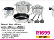 Bennett Read 10 Piece Cuisine Stainless Steel Set