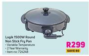 Logik 1500W Round Non Stick Fry Pan