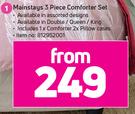 Mainstays 3 Piece Comforter Set