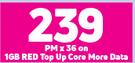 Vivo 21S 4G Smartphone-On 1GB Red Top Up Core More Data