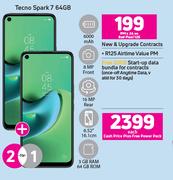 2 x Tecno Spark 7 64GB-On Red Flexi 125