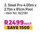 Bestway Steel Pro Pool-4.00m x 2.11m x 81cm Each