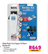 Wahl Multi Cut Clipper 12 Piece Barber Kit