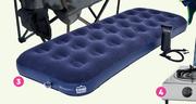 Camp Master Single Flocked Airbed & Pump
