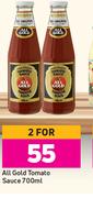 All Gold Tomato Sauce-For 2 x 700ml