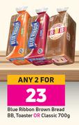 Blue Ribbon Brown Bread BB, Toaster Or Classic-For Any 2 x 700g