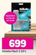 Gillette Mach 3-20's Pack