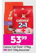 Catmor Cat Food 1.75kg Or 2 In1 1.5kg Assorted-Each