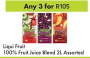 Liqui Fruit 100% Fruit Juice Blend Assorted-For Any 3 x 2Ltr